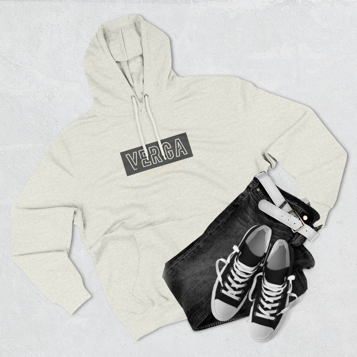 Three-Panel Designer Fleece Hoodie