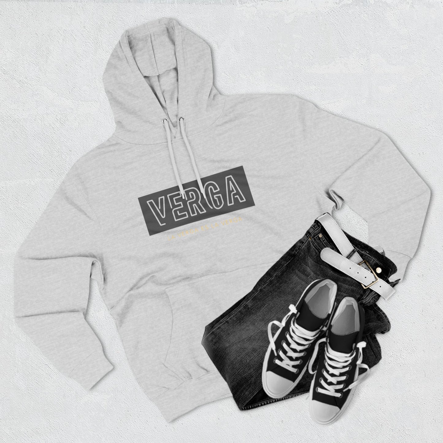 Three-Panel Designer Fleece Hoodie