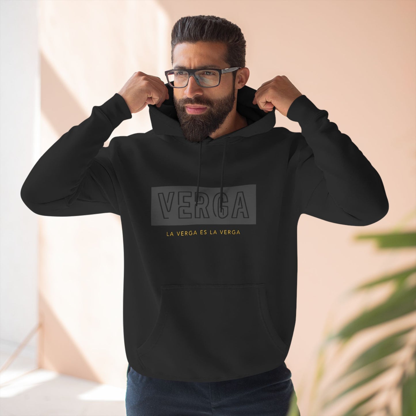 Three-Panel Designer Fleece Hoodie