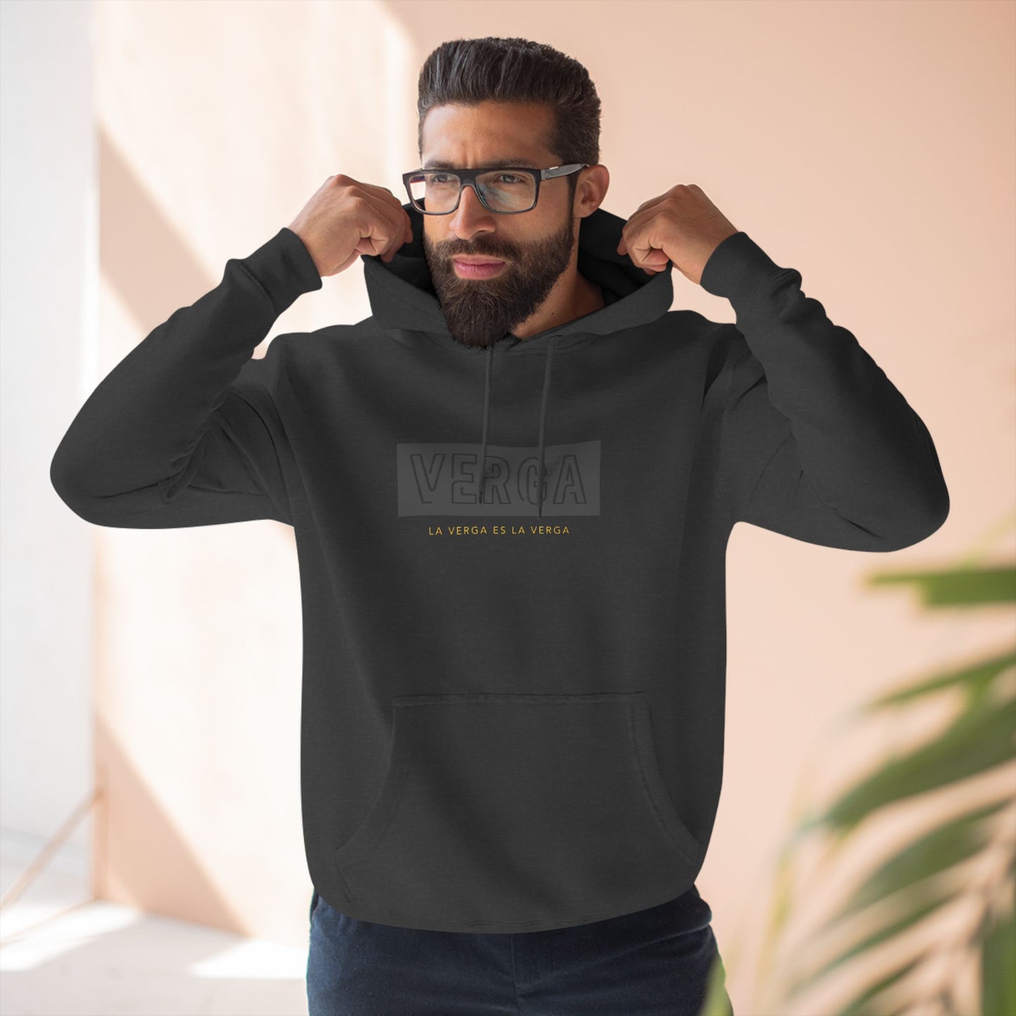 Three-Panel Designer Fleece Hoodie