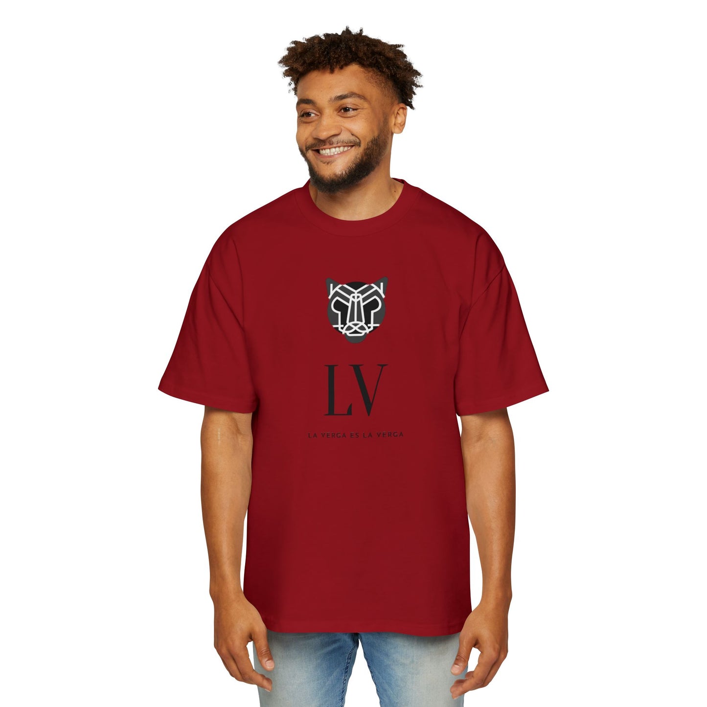 Men's Heavy Oversized Premium Jaguar/logo Tee