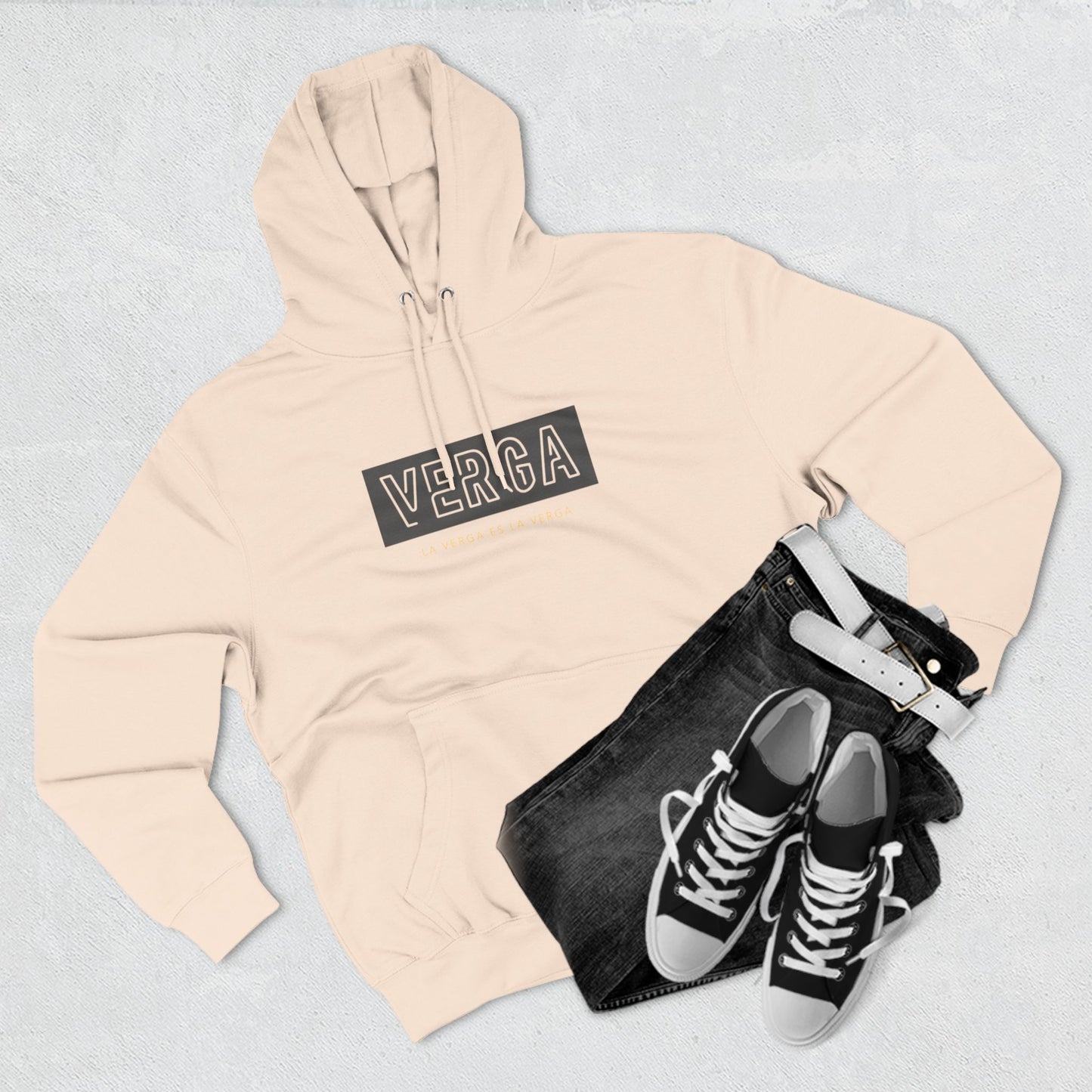 Three-Panel Designer Fleece Hoodie