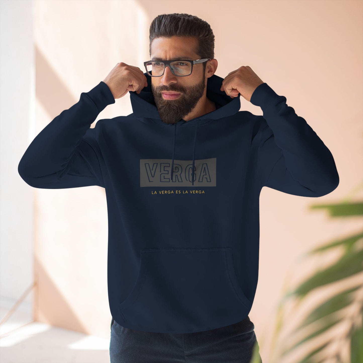 Three-Panel Designer Fleece Hoodie