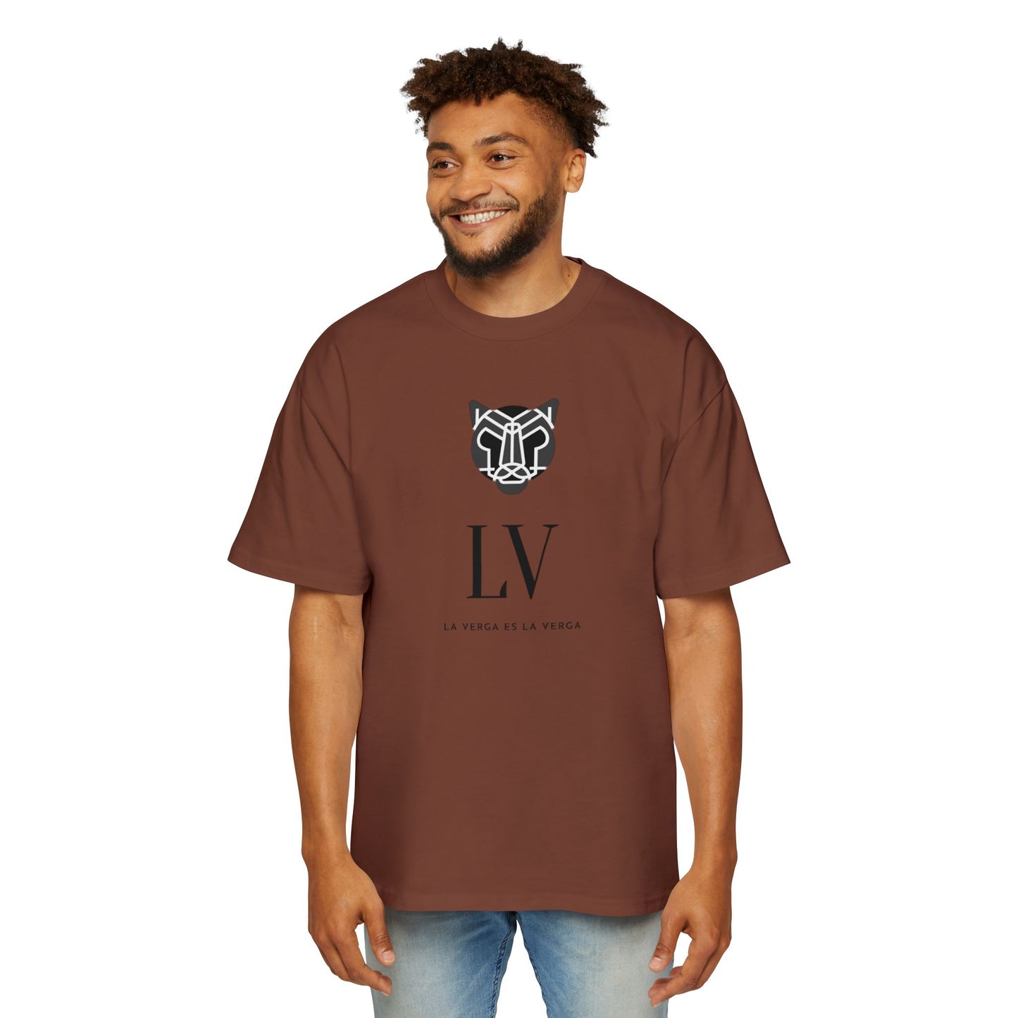 Men's Heavy Oversized Premium Jaguar/logo Tee